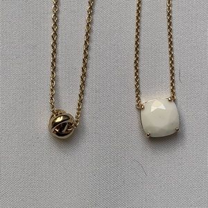 2 Kate Spade Necklaces in Gold
